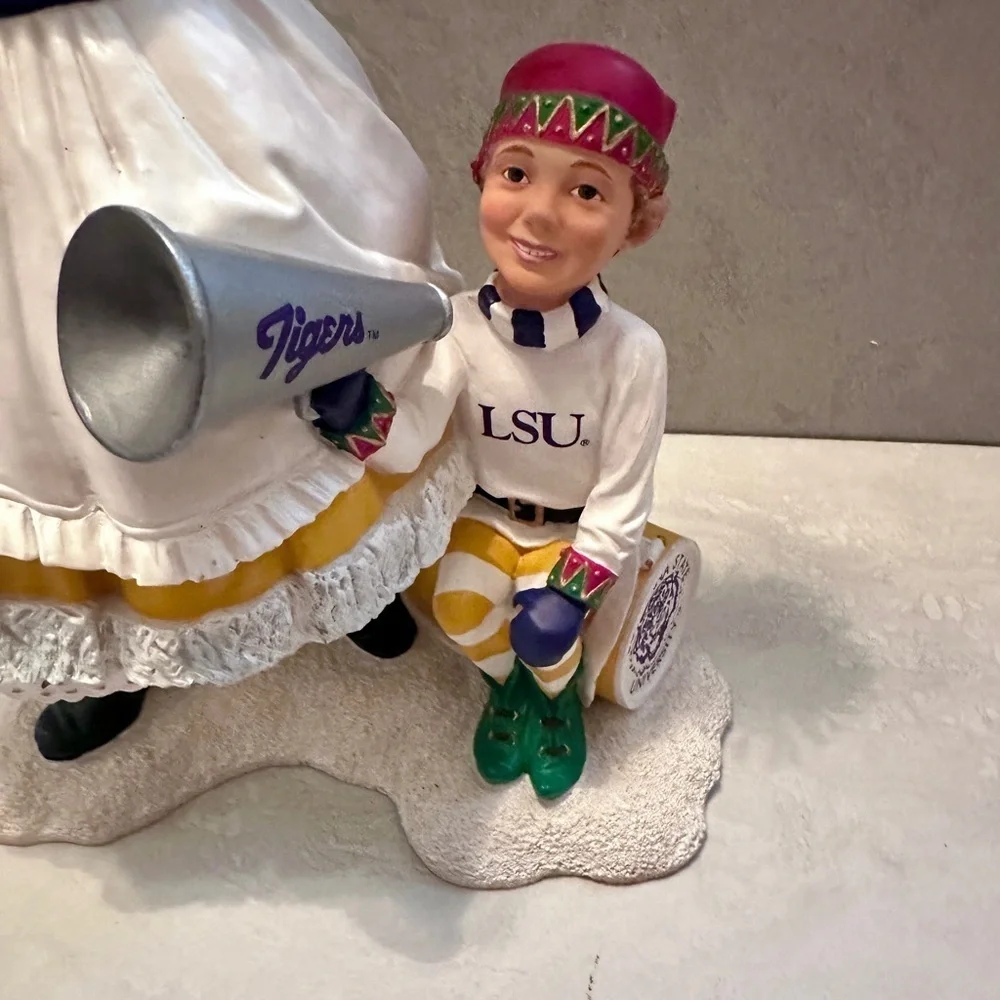 Danbury Mint Louisiana State University LSU Mrs. Claus Cheerleader Excellent
